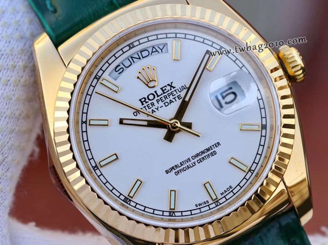 勞力士Day-Date系列手錶 Rolex最經典的系列男士皮帶腕表  gjs1852